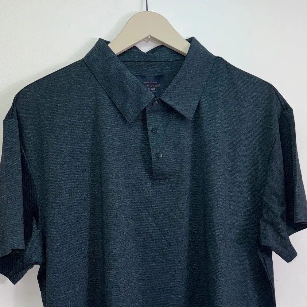 Men's Short-Sleeve Polo in teal sz XL NWT